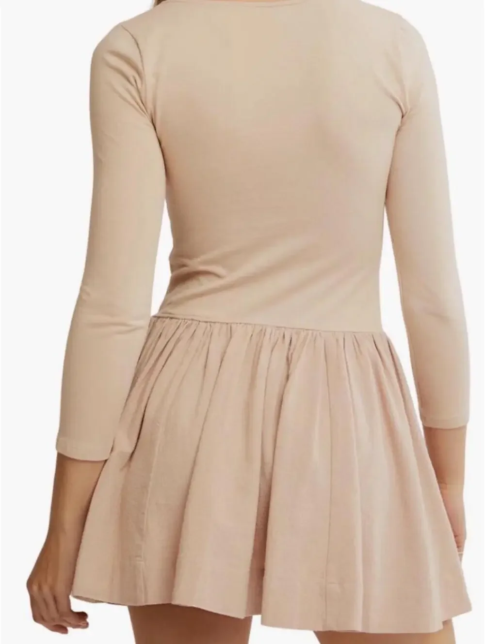 Free People Women's Tan and Cream Dress